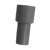1-1/2" to 1-1/4" Curved End Vacuum Hose Cuff, Grey