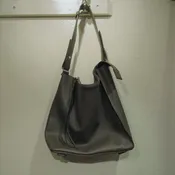 All Saints Brown Leather Pebbled Shoulder bag