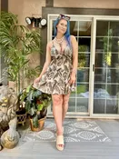 Costa Rica tropical mini dress
