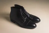 Alden - Black Straight Tip Boot