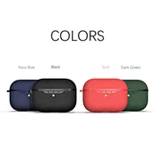 Airpods Pro Shockproof TPU Carrying Case Cover Skins with Keychain for Blackpod Pro Earbuds (Rugged)
