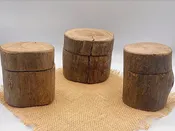 3 1/2" H Mango Wood Jewelry Box