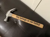 Engraved hammer — Taylormadewoodworks