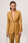 100% premium wool single button closure Luna Jacket C104