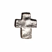4-1/2" Silver Cross
