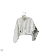 Athletic Jacket By Adidas In White, Size: M