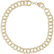 Classic Double Link Charm Bracelet