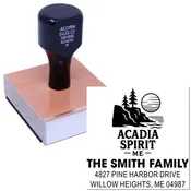 Acadia Coastal Charm Wood Handle Stamp