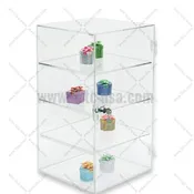1109  Square Acrylic Showcase (Removable Shelf)