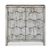 2-Door Honeycomb Mahogany Cabinet | Uttermost Catori