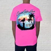 Airbrush Palms - Neon Pink