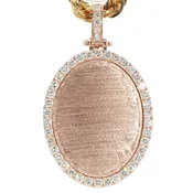 10K Rose Gold Diamond Frame Charm| 3.25 CT TDW| 18.80 Grams – N11828
