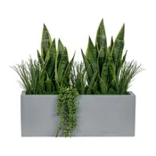 24" Grey Manhattan Planter