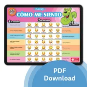 1-2-3 Chat With Me: Cómo me siento Spanish Chat Mat PDF Download