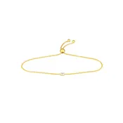Baguette Bezel Bolo Bracelet