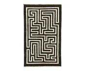 Maze Rug in Dark Natural Wool Limited Edition