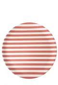 Bamboo Dinner Plate - Red Stripe