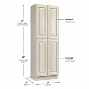 Antique White - Pantry Base PB245424 - ShopCabinet