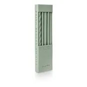 Assorted Sage Green Candle Tapers 3-Pack