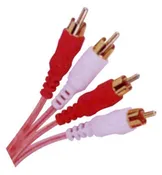 12′ 2 RCA TO 2 RCA CLEAR SHIELDED