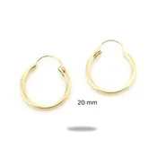 14k Yellow Gold Filled Hoop Earrings 20 Mm