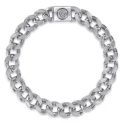 10mm 925 Sterling Silver Men's Solid Cuban Link Chain Bracelet - TBM2245SVJJJ