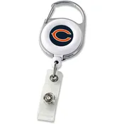 CHICAGO BEARS RETRACTABLE DELUXE BADGE REEL. SOLD IN SETS OF 3 ONLY.
