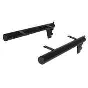 12" Black Pipe Shelf Bracket- Pair