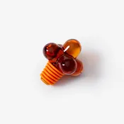 Hobknob Bottle Stopper in Amber