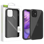 Airium Frost Hybrid Protector Cover for Apple iPhone 12 mini - Semi Transparent Smoke Frosted / Rubberized Black