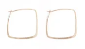 1.25 Inch Square Hoop Earrings