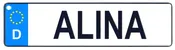 Alina - European License Plate (Germany)