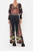 00015548 Print blouse with drop shoulder
