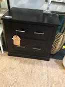 2 Drawer As Is Black File Cabinet