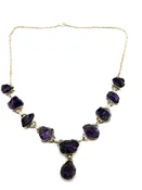Amethyst Silver Necklace