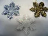 2" Metallic Snowflake Ornaments