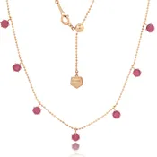 2ct Pink Sapphire Floating Necklace in RG