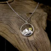 Moon Over Mountain Necklace