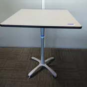 36" Square Café Table.42" High with Silver X-Base