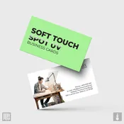 Soft Touch Business Cards with Spot UV