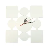 Sublimation Blank White Number Clock Square/Circle, 12" x 12"
