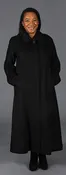 Black 100% Cashmere Classic Balmacaan 52” Coat