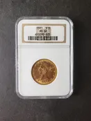 1881 $10 Liberty Head Gold Eagle NGC MS62