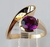 Purple Garnet Ring