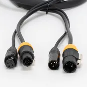Accu-Cable AC3PTRUE IP65-Rated 3-Pin DMX & Locking Power -Cable Link