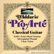 D’Addario EJ44 X-Hard-Tension Silver Clear Nylon
