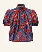 Alix of Bohemia Winn Delft Shirt Medium Blue
