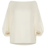 Cream Silk Georgette Scarf Blouse