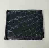 Alligator Black Classic Bi-Fold Wallet