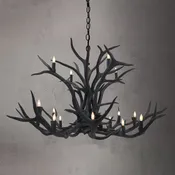 16 Light Double Tier Elk Antler - SKU-90